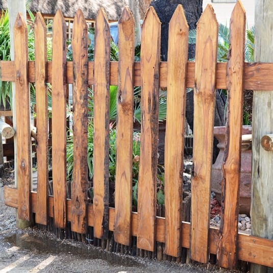 Picket fencing Northern Poles and Thatching